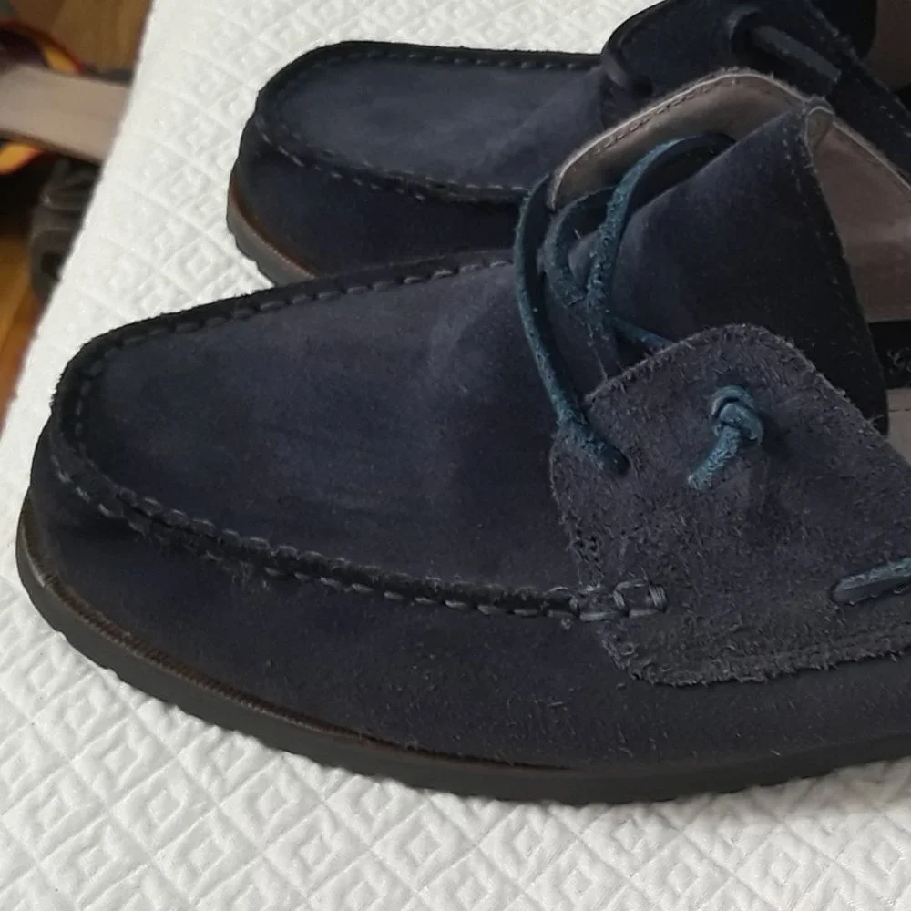 Banana Republic Mens Suede Boat Shoes